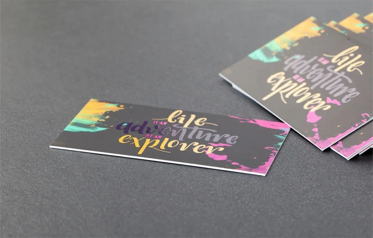 Duplex Business Cards with Spot UV