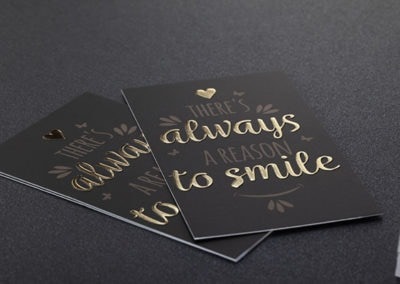 Business Cards with Hot Foil and Embossing
