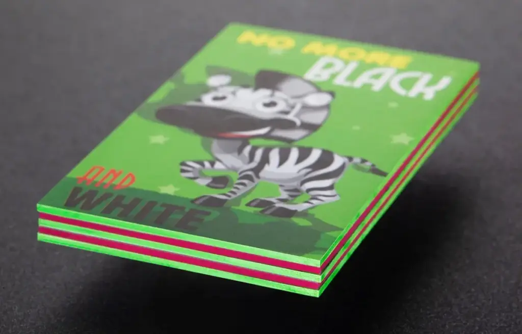 triplex business cards with painted edges