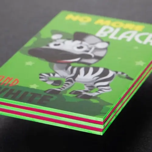triplex business cards with painted edges