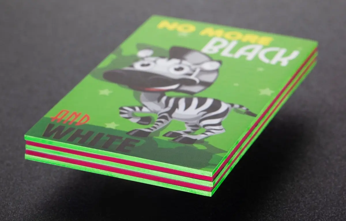 triplex business cards with painted edges