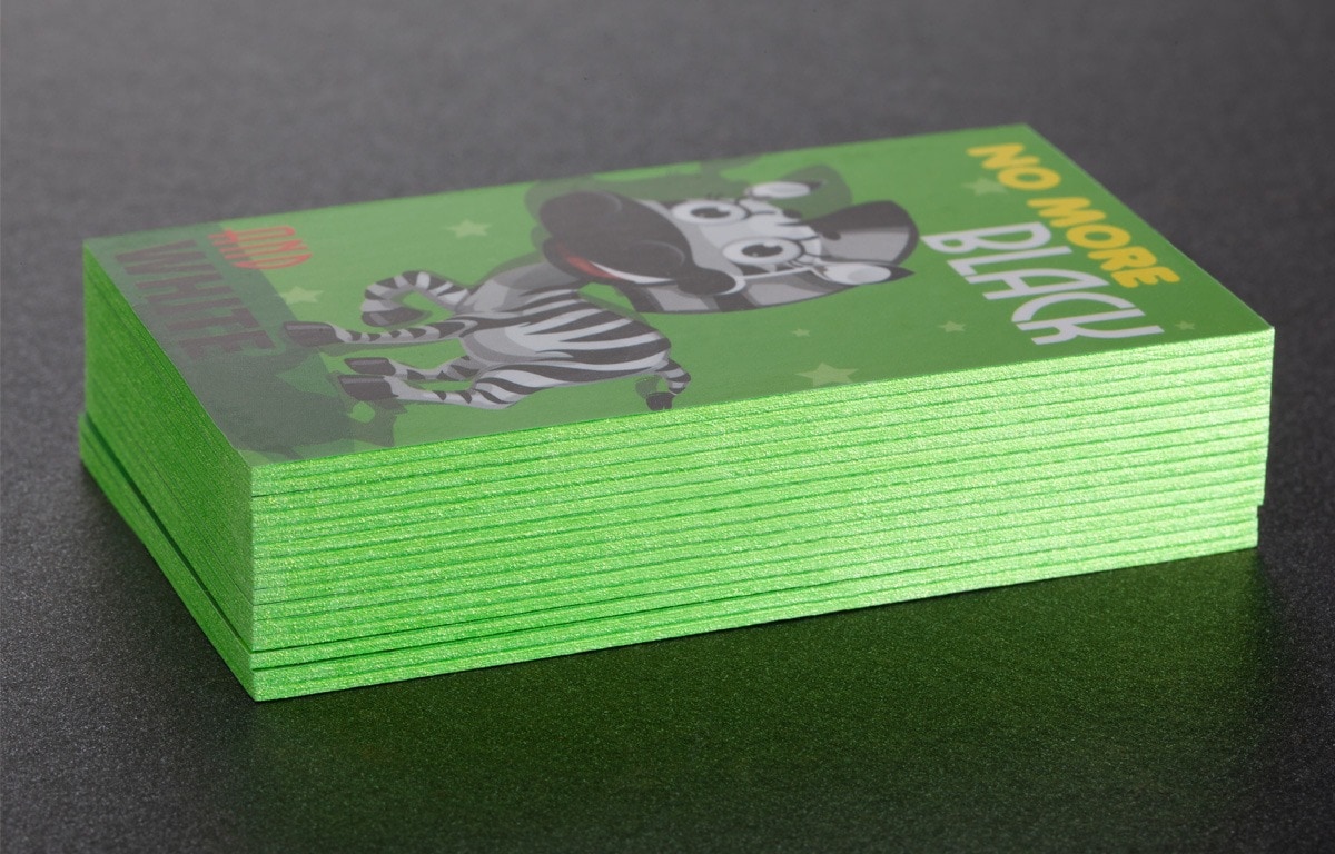Triplex Business Cards with Painted Edges - Image 6