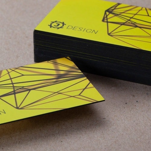 Duplex Business Cards with Painted Edges