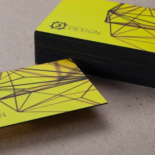 Duplex Business Cards with Painted Edges