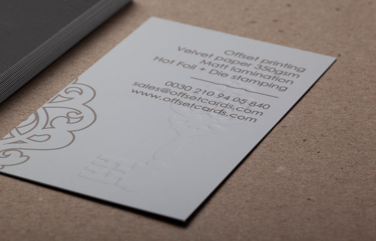 Standard Business Cards with Hot Foil and Embossing - Image 3