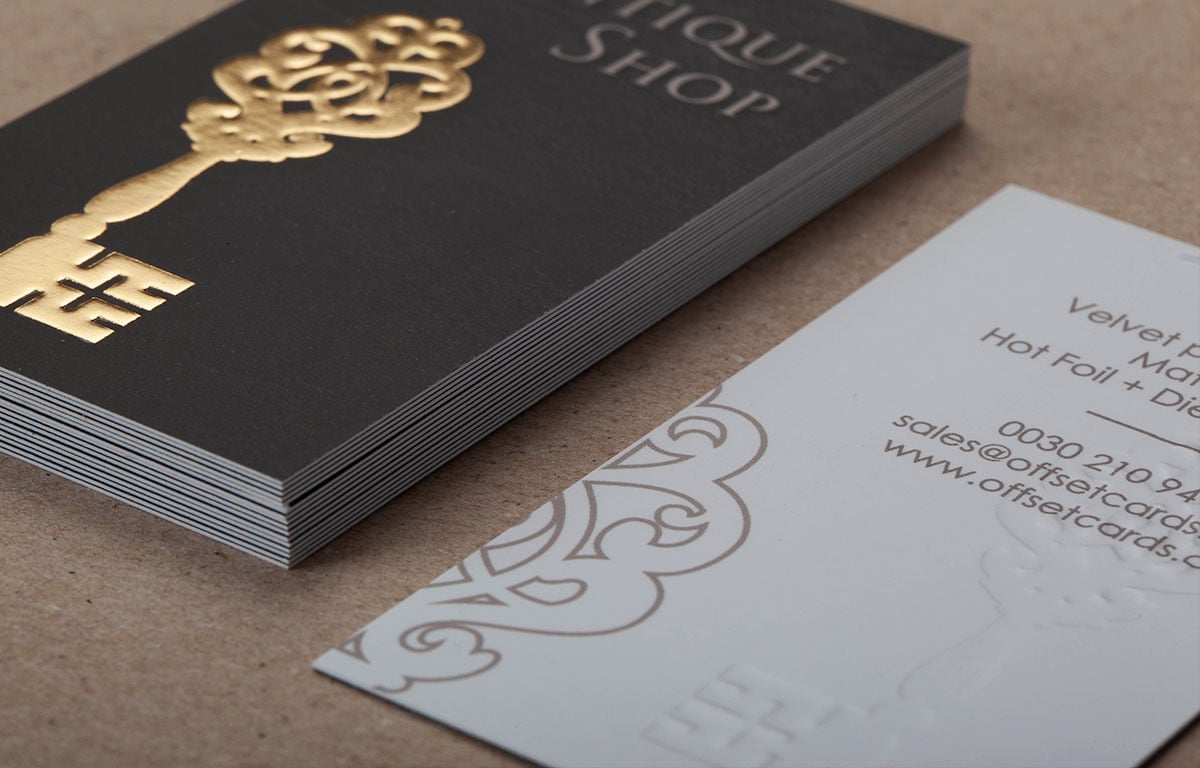 Standard Business Cards with Hot Foil and Embossing - Image 4