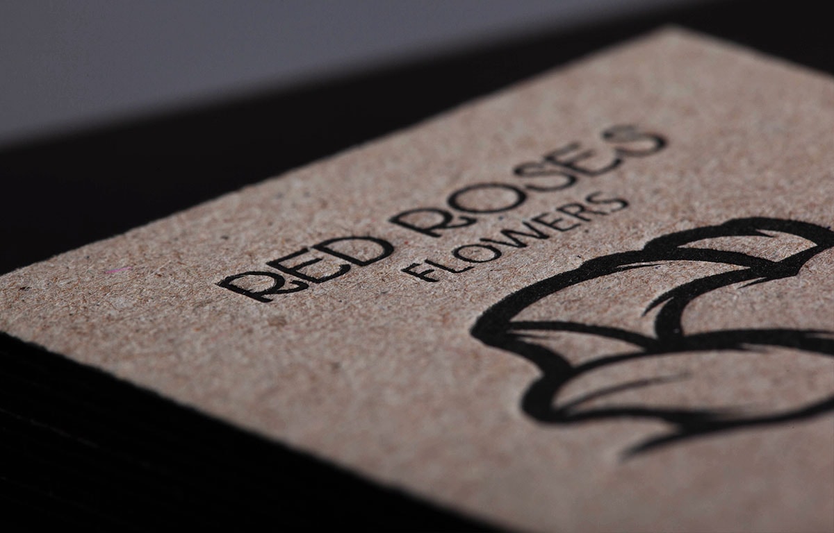 Letterpress on Recycled Paperboard with Painted Edges - Image 3