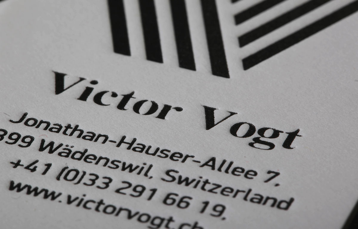 Letterpress on 1,5mm white paper - Image 4