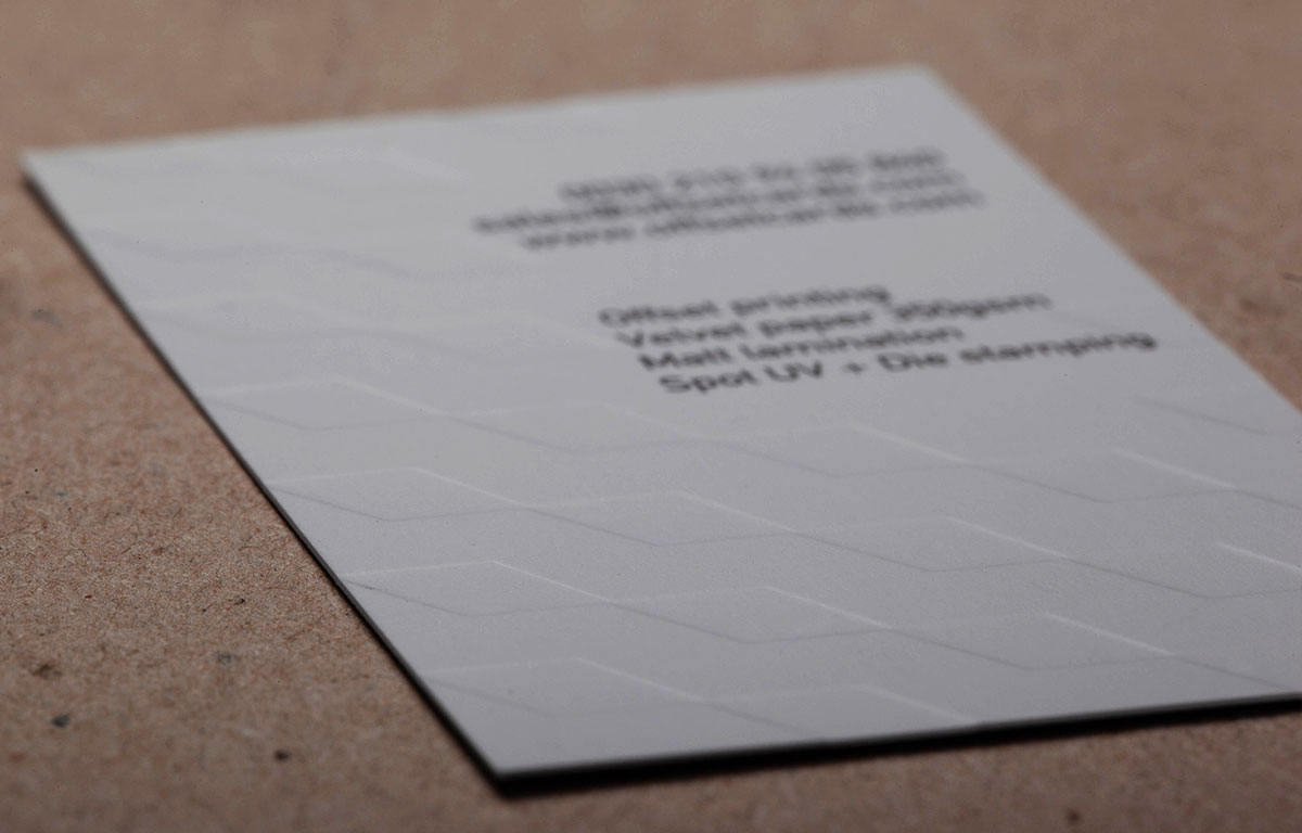 Standard Business Cards with Spot UV and Embossing - Image 4