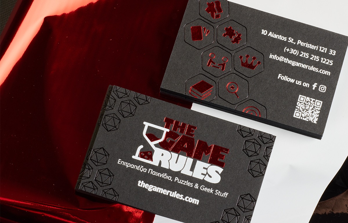 Three Hot Foils on 1mm black paper - Image 3