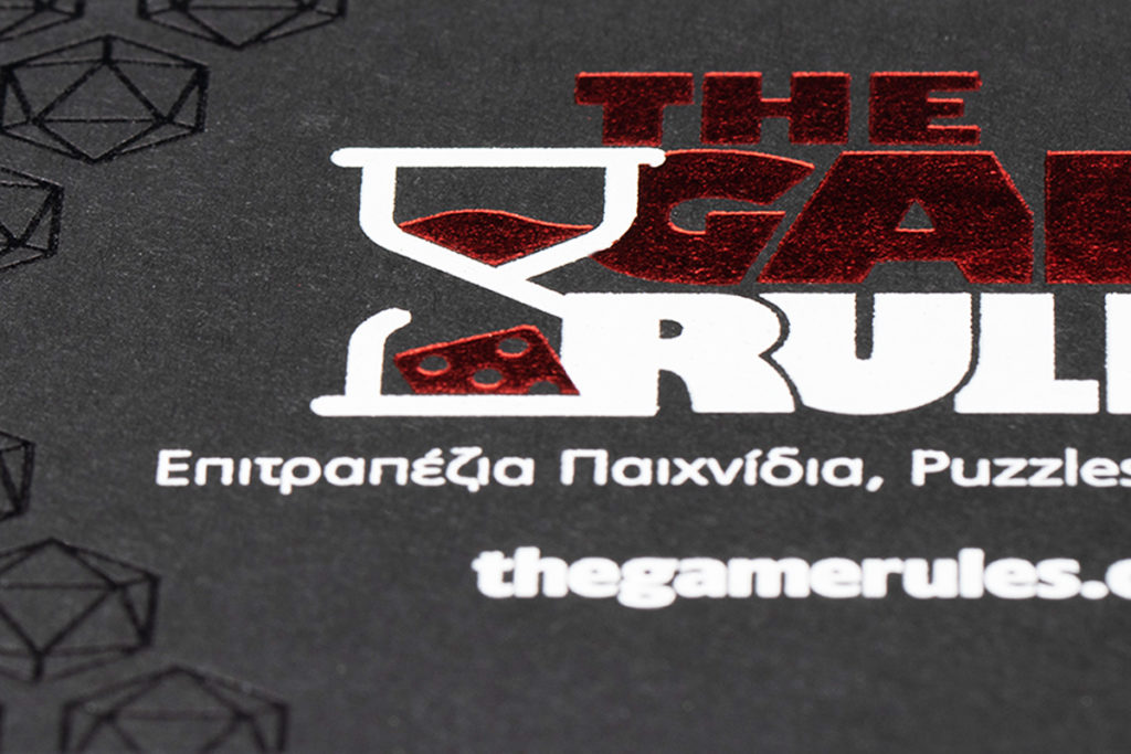 Luxury Business Cards with hot foil stamping